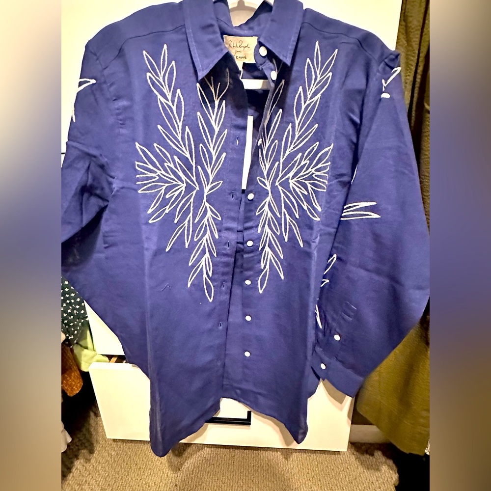 Women’s Blue Shirt - SEZANE - never worn